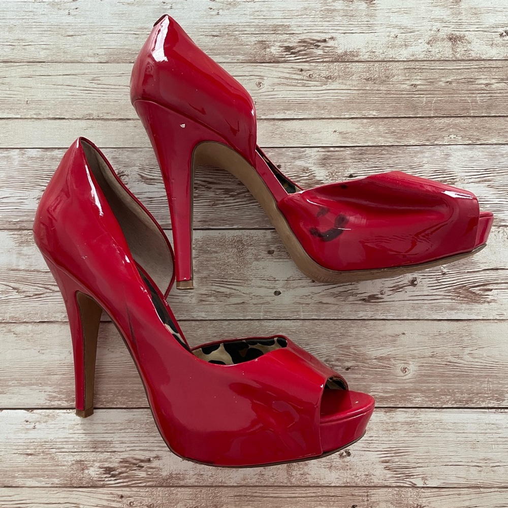 Red Jessica Simpson High Heels